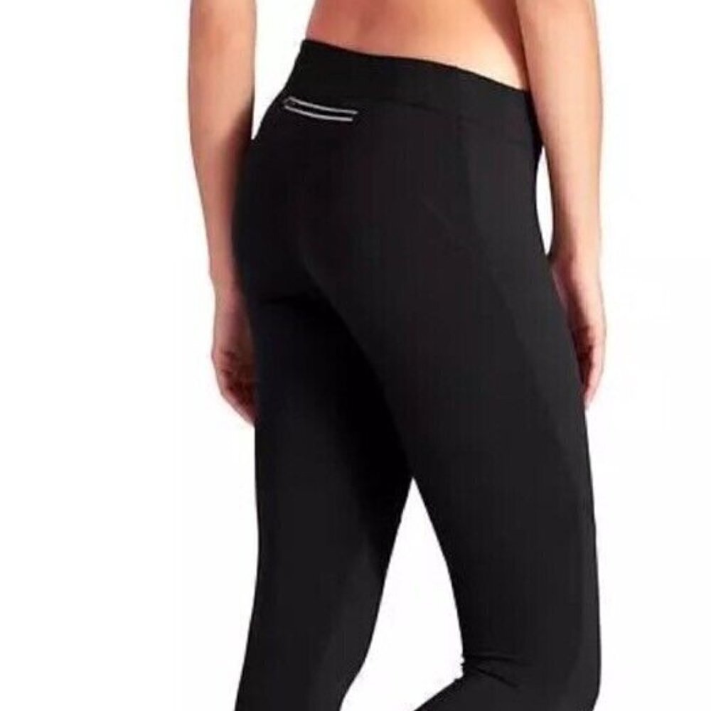 Athleta Homestretch Run Tight Leggings with Stash Pocket - Black - Size Small